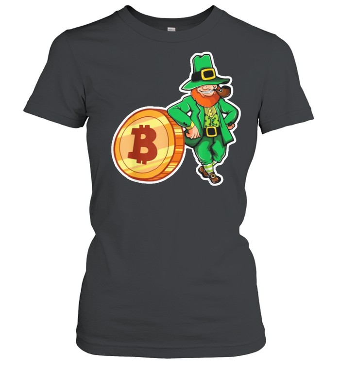 Lucky st patricks day irish bitcoin shirt Classic Women's T-shirt