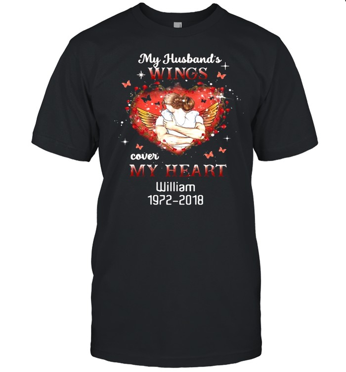 My Husband’s Wings Cover My Hearts T-shirt