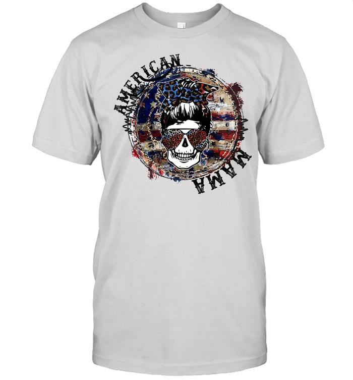 Skull American mama shirt