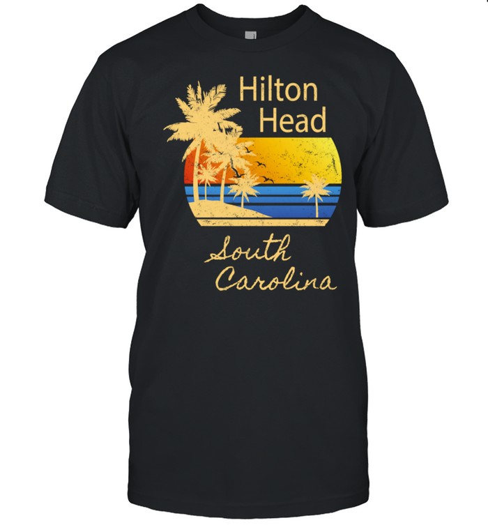 Vintage Hilton Head Island Original SC Beach Sunset Novelty shirt