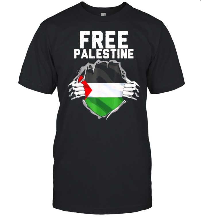 FREE PALESTINE Palestine Flag Hero T-Shirt