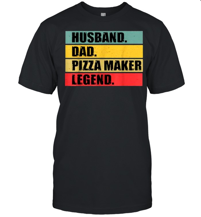 Husband Dad Pizza Maker Quote Vintage Fathers Day T-Shirt