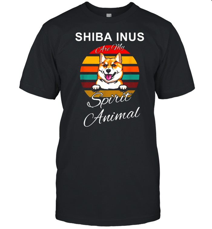 Shiba Inus Are My Spirit Animal Vintage T-Shirt