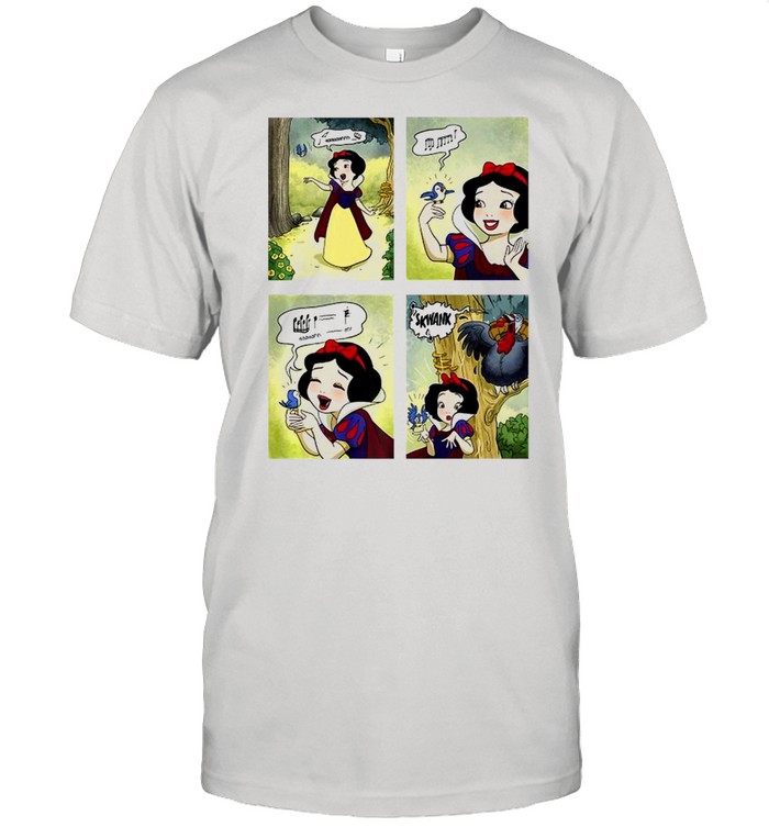 Snow White Singing Bird Comic Panels T-shirt