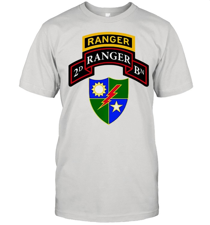 US Army Ranger 2Nd Battalion Scroll Ranger Tab T-shirt