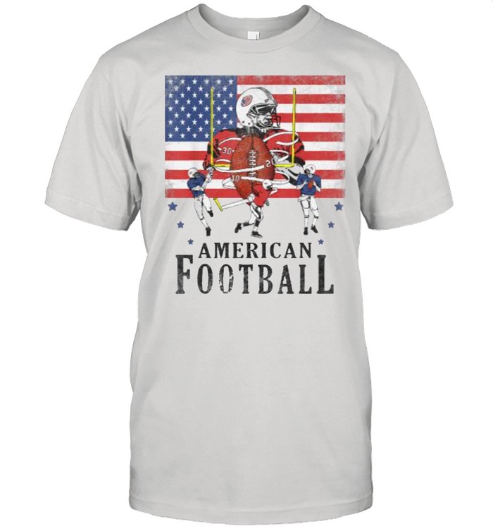 American Football American Flag T-Shirt