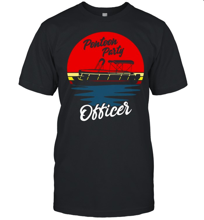 Boating Pontoon Party Officer T-shirt
