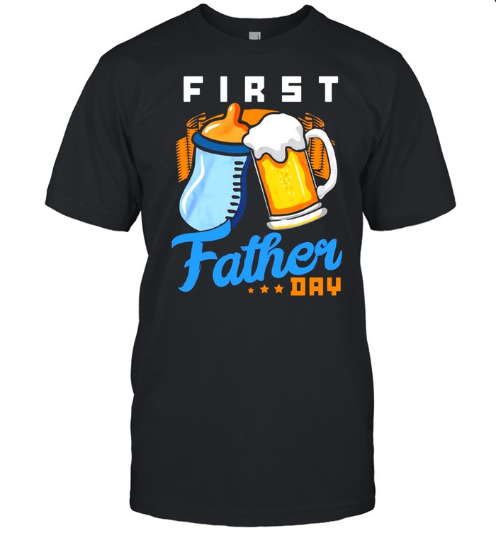 First Father’s Day Beer Milk Toasting T-shirt