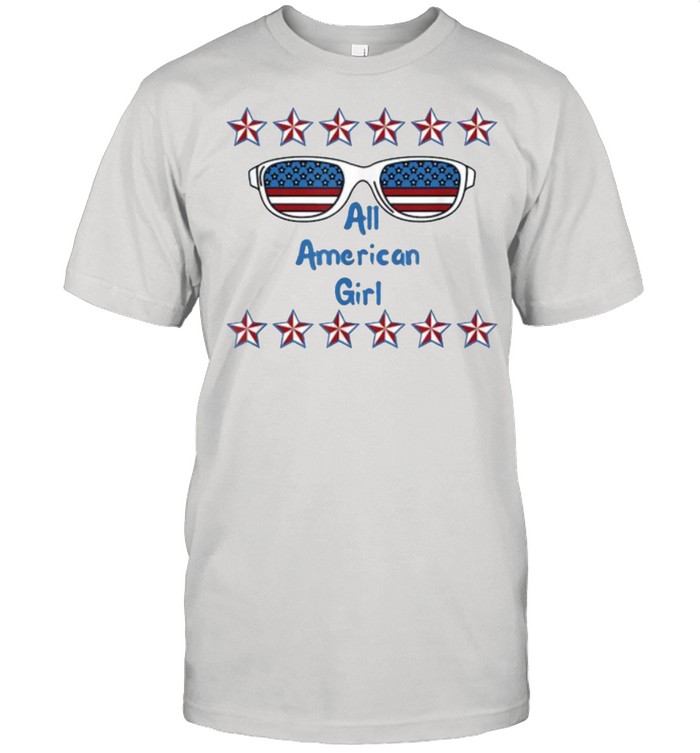 All American Girl 4th of July Sunglasses T-Shirt