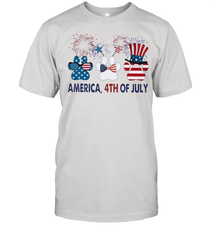 American independence dog american flag shirt