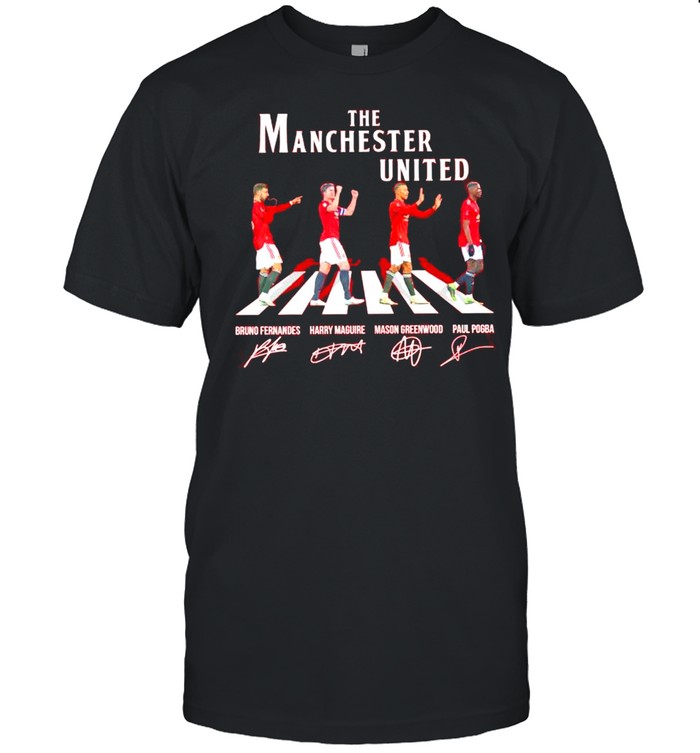 THe Manchester United Abbey Road signatures shirt