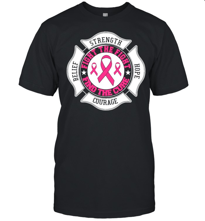 Breast Strength Hope Courage Fight The Fight Find The Cure T-shirt Classic Men's T-shirt