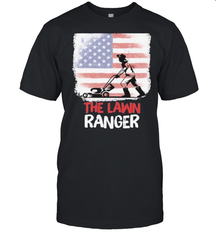 The lawn ranger american flag shirt