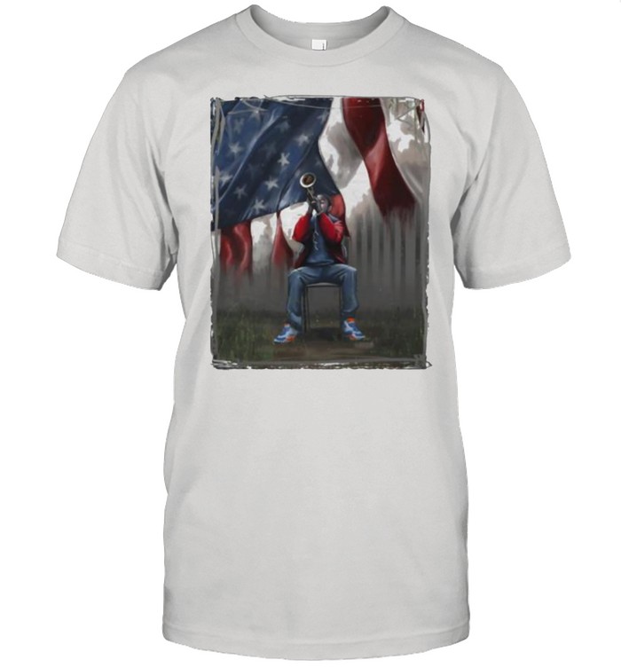 A Trumpet In Americas Park American Flag shirt