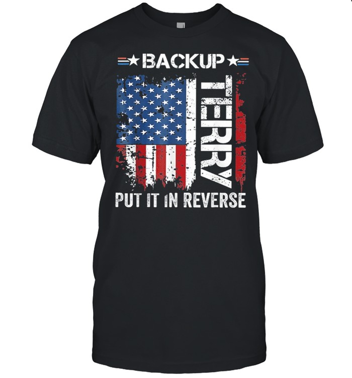 Back up terry American flag usa 4th of july sunglasses shirt
