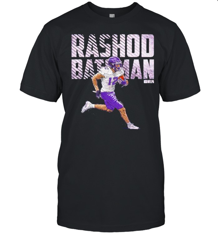 Baltimore Football 12 Rashod Bateman bold shirt