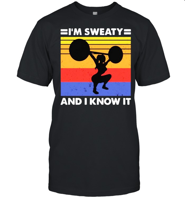 Im sweaty and i know it weight lifting vintage shirt Classic Men's T-shirt