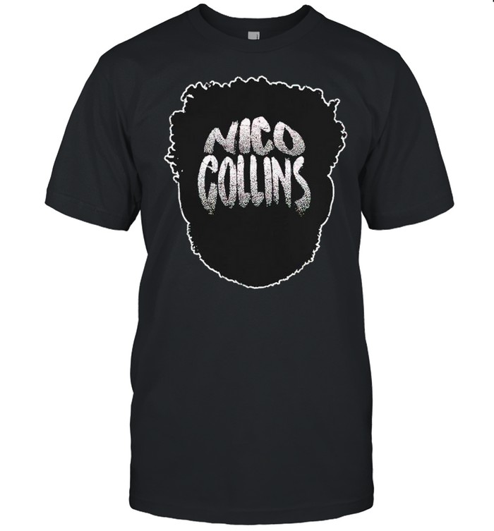 Nico Collins player silhouette shirt