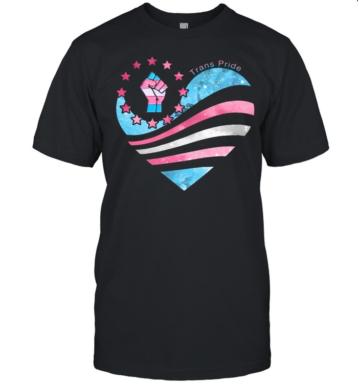 Trans pride heart shirt