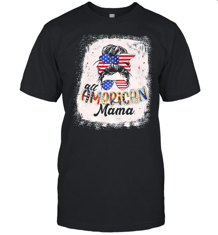 The Girl All American Mama American Flag shirt