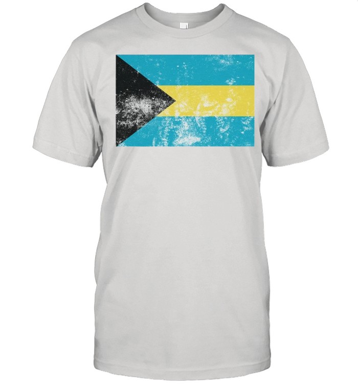 Retro Vintage Style The Bahamas Bahamian Flag Pride shirt Classic Men's T-shirt