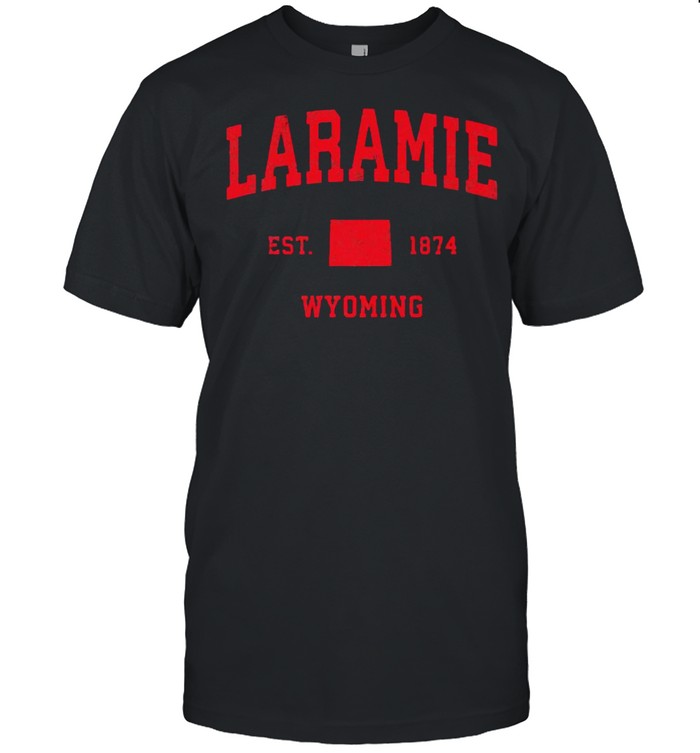 Laramie Wyoming WY Est 1874 Vintage Sports T-Shirt