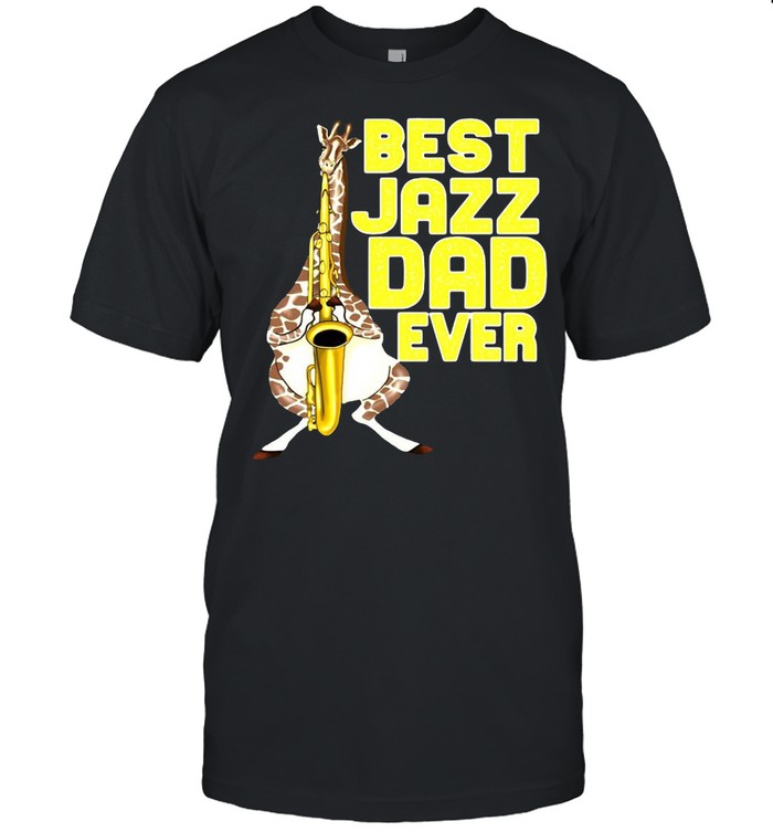 Merchpole Best Jazz Dad Saxophone Fathers Day Shirt