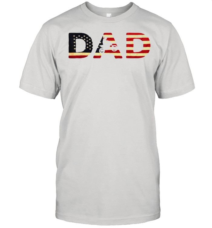 Biker Father – Patriotic Bike Rider Independence Day T-Shirt