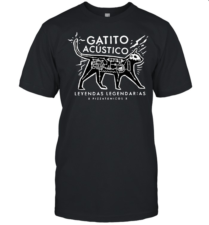 Gation Acustico leyendas legendarias Pizzatanicos T-shirt