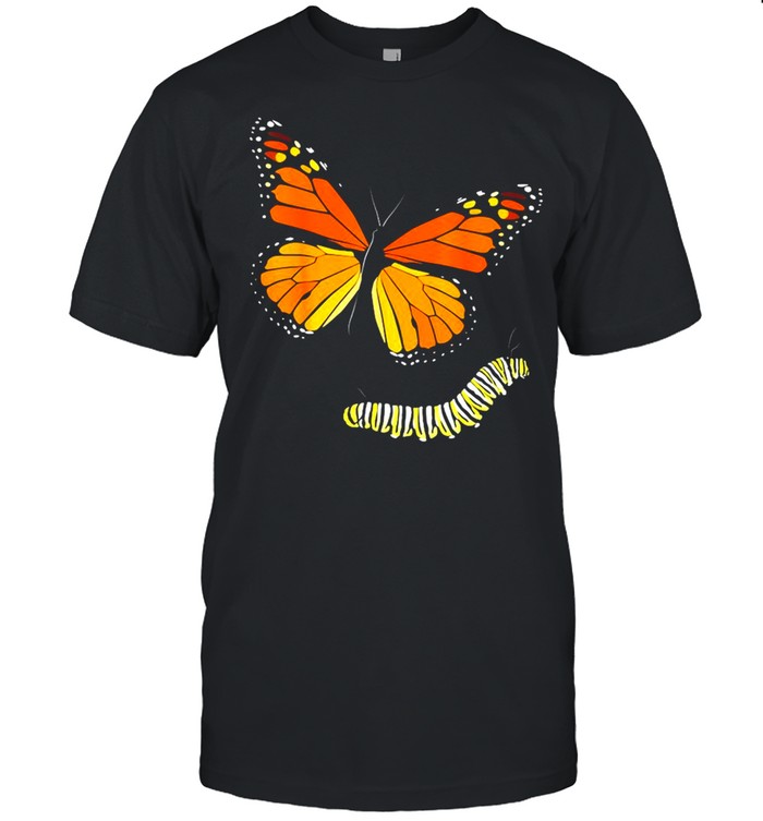 Monarch Butterfly and Caterpillar T-shirt