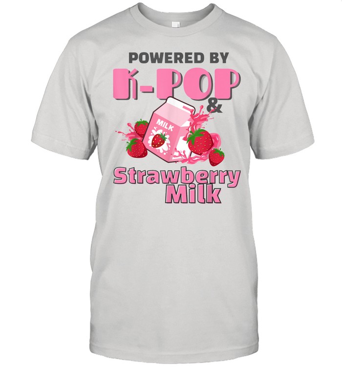Kawaii Strawberry Milkshake Carton Korean Powered By KPop shirt