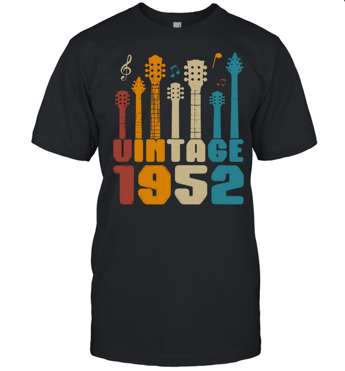 68Th Birthday Vintage 1952 Guitarist shirt