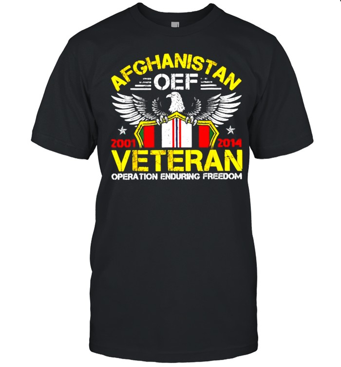 Afghanistan OEF Veteran Operation Enduring Freedom 2001 2014 Eagle T-Shirt