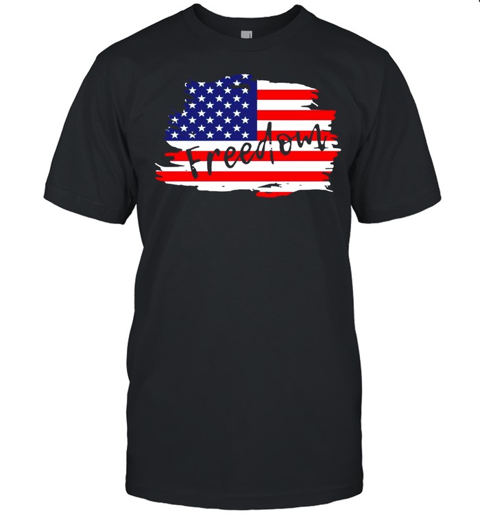 American Flag Fourth Of July Freedom  Classic Men's T-shirt
