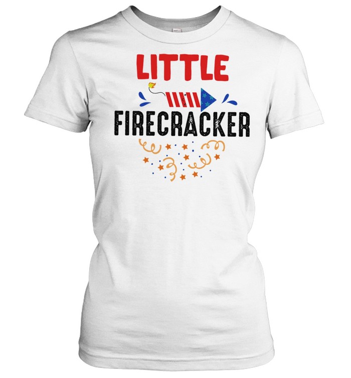 Mama Of A Little Firecracker Matching 4th Of July Independence Day shirt Classic Women's T-shirt