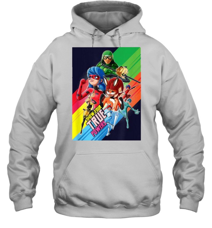 Show your true power Miraculous Collection Ladybug and All Heroez T- Unisex Hoodie