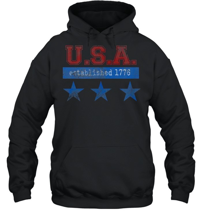 USA Est 1776 4th of July Independence Day T- Unisex Hoodie