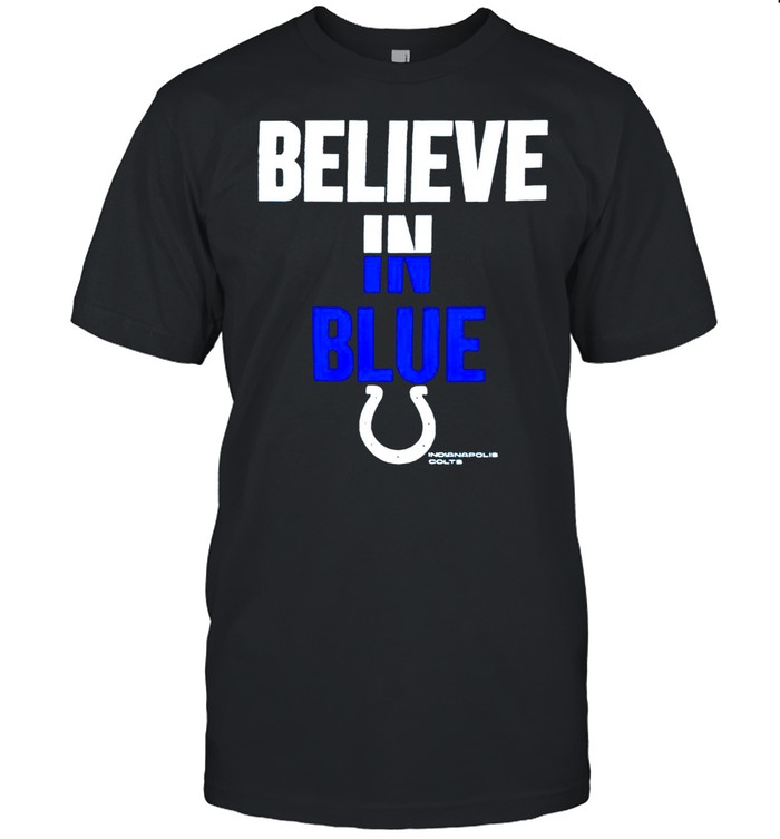 Indianapolis Colts Nike believe in blue shirt Classic Men's T-shirt