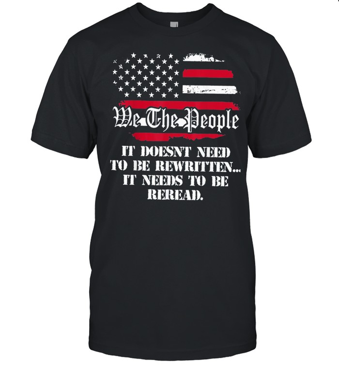 We The People 1776 Vintage USA Flag 4th of July shirt