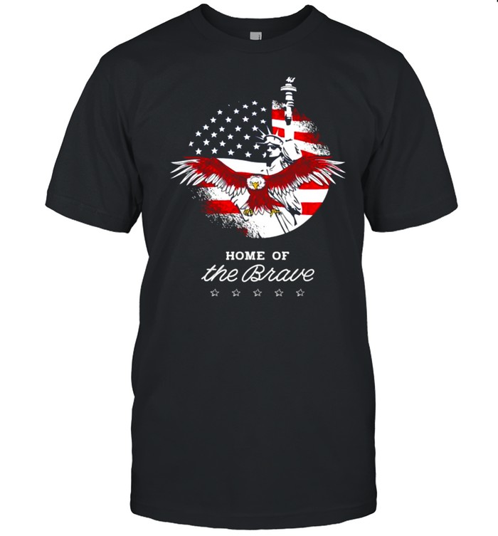 LAND OF THE BRAVE INDEPENDENCE DAY ORIGINAL Eagle T-Shirt