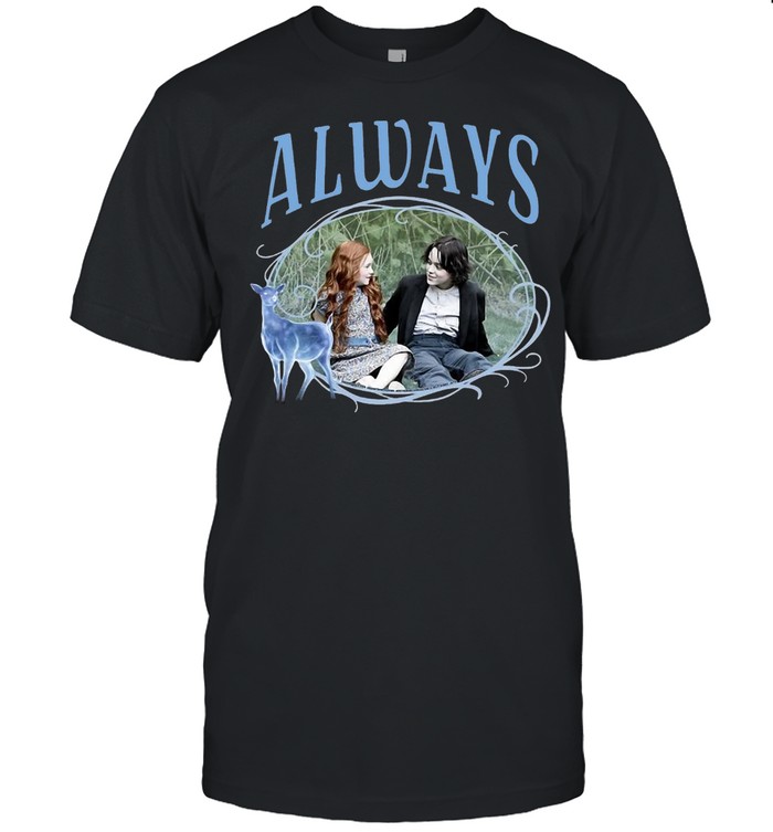 Kids Harry Potter Snape And Lily Patronus Frame Always Portrait T-shirt
