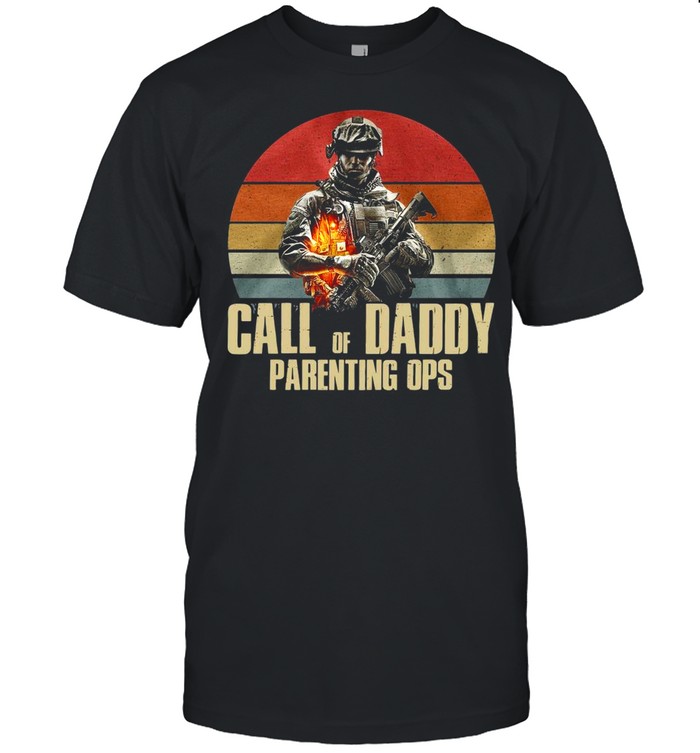 Call Of Daddy Parenting Ops Vintage Retro T-shirt