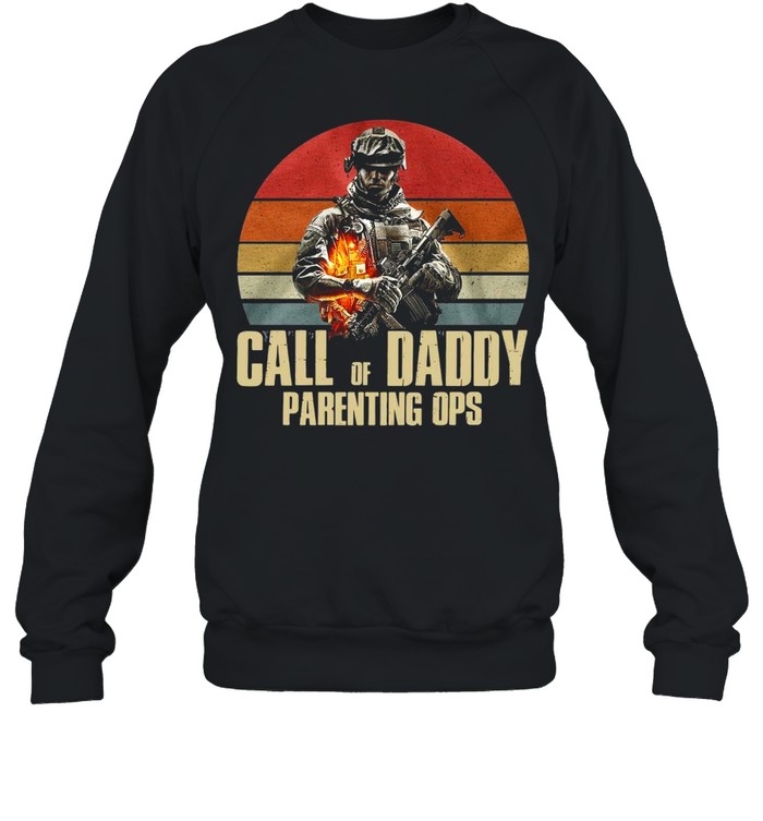 Call Of Daddy Parenting Ops Vintage Retro T-shirt Unisex Sweatshirt