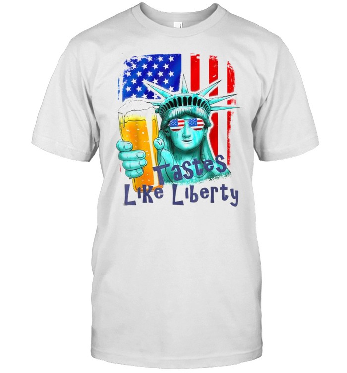 Tastes Like Liberty Independence Day 4th of July Beer T-Shirt