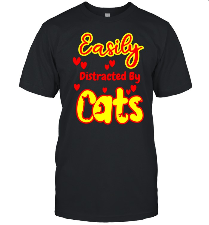 Easily Distracted By Cats shirt Classic Men's T-shirt