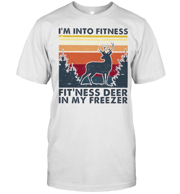 I’m Into Fitness Fit’ness Deer In My Freezer Vintage  Classic Men's T-shirt