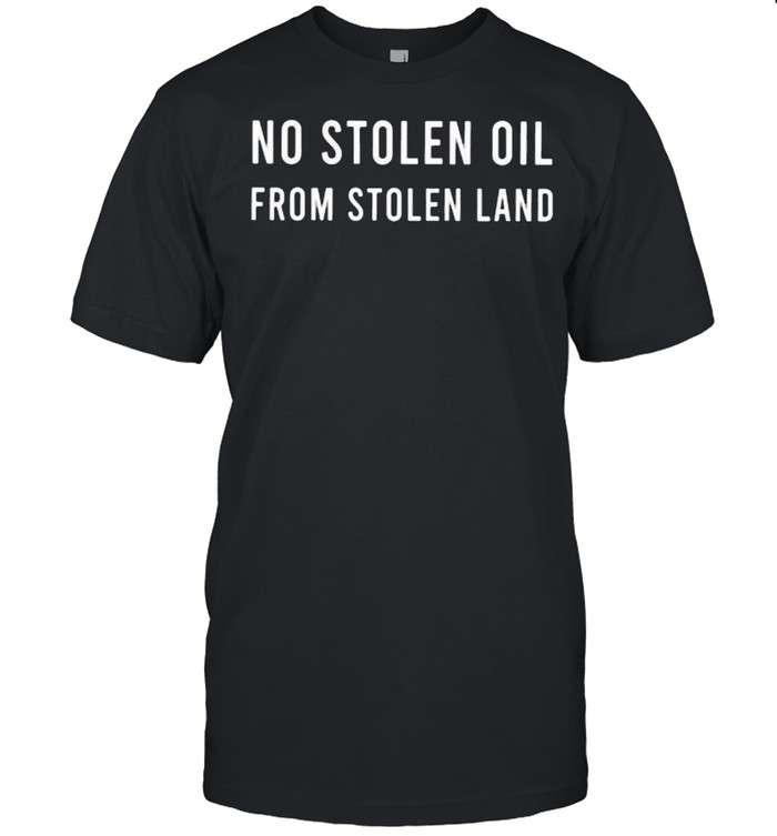 No Stolen Oil From Stolen Land  Classic Men's T-shirt