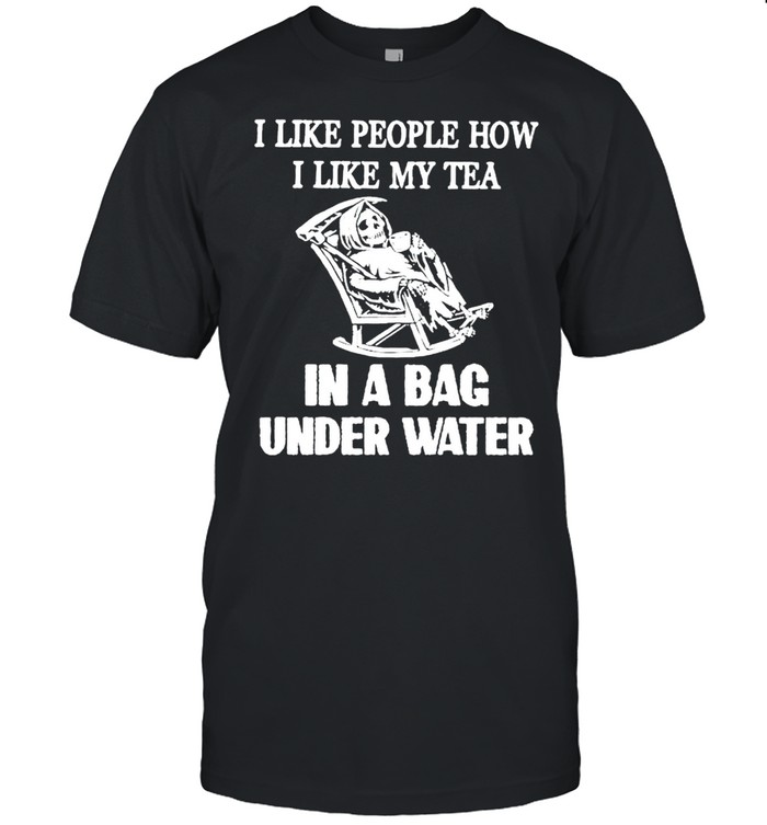 Devil I like people how I like my tea in a bag under water shirt Classic Men's T-shirt