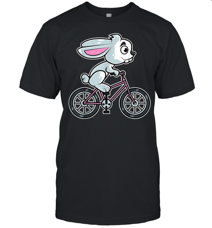 Rabbit Bicycle Cyclist Bunny Cycling shirt