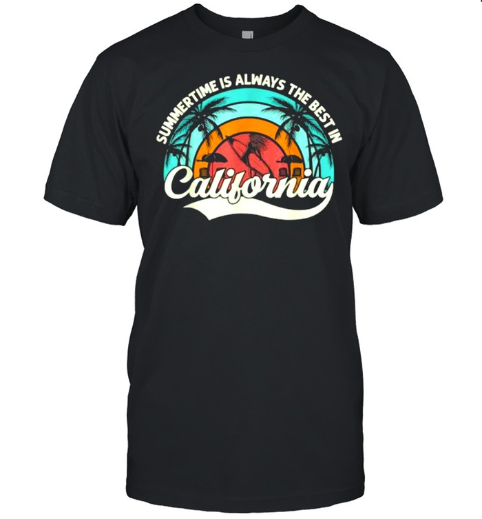 Summertime is Always Better in California Vintage T- Classic Men's T-shirt